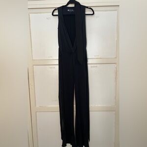 Rock & Republic Black Jumpsuit w/ Choker